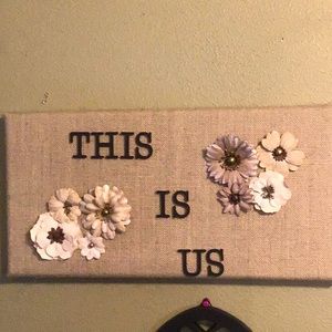 Home rustic decor burlap door hanger Farmhouse anniversary house warming gift